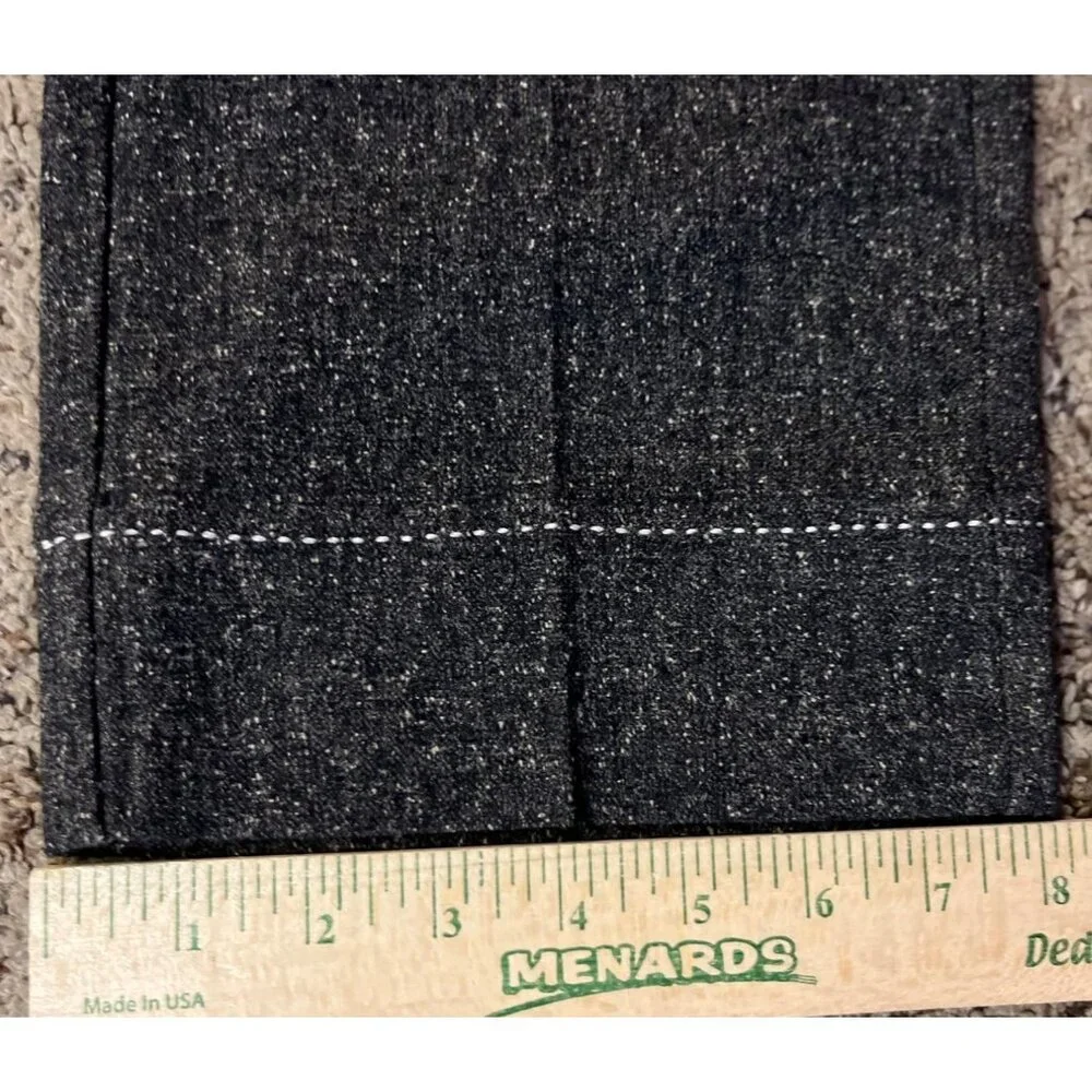 White House Black Market Womens 8 Used Black Gray Tweed Capri Pants - Picture 13 of 14
